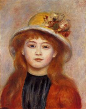 Pierre Auguste Renoir : Woman Wearing a Hat